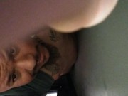 I get love getting my dick sucked through gloryhole