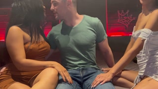 Latina Lesbians Next Door Ask White Guy to Help Them Make a Baby and Breed Raw until Huge Creampie