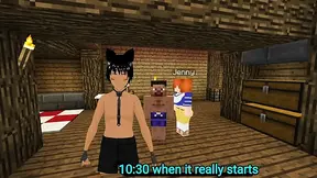 Minecraft Jenny gets a sloppy sucking from Nami