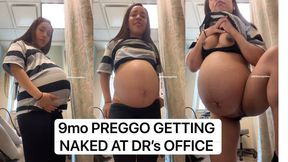 9MO PREGGO GETS NAKED AT DR OFFICE