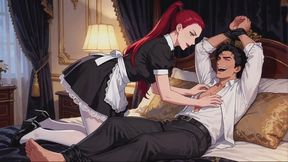 Tickling Male Stories #2: Crimson Ponytail Maid's Sweet Tickle Confession