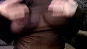 Stationary Bike Bouncing My Titties Socks Sneakers Juggling Thighs Belly