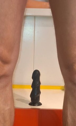 Solo male extreme anal dildo - huge toys