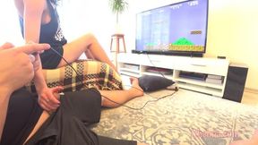 family therapy. Playing a game with hot step sis , She win a cumshot 4k (James Deen)