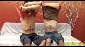 Hardcore Bareback Session: Gay Men Engage in Intense Anal and Blowjob Action