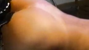 ”Pig tailed dyke spanked roughly before roles are reversed”