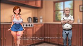 grandpa lesson [ taboo hentai game ] ep.9 giving the old man a massage got her pussy all wet !
