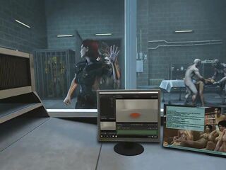 CG Monsters enjoying Mass Effect babes in the lab CG Porn Animation