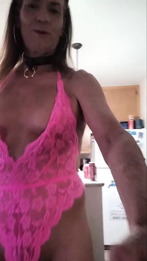 jennifer  loves her pink lingerie