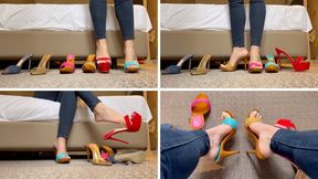 Testing various shoes - Goddess Grazi (MP4-HD 1080p)