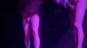 Amateur guys caught in the gym's public shower - one of them gets hard, tries a quick handjob, and leaves. The other one pees