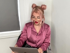 Cute bae in glasses commeting small dick