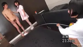 Hot Subtitled JAV Audition Handjob Ends With Explosive Cumshot Orgasm