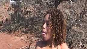 Curvy Ebony MILF Facesits Then Takes It Outdoors