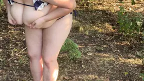 Chubby MILF cheats on hubby, milks her tits and masturbates