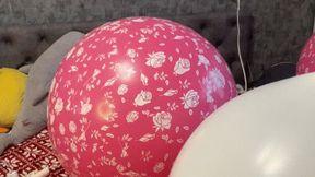 mastrubate on big balloons and sittopop