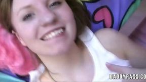 Teeny Slut Gangbanged and Drenched in Cum