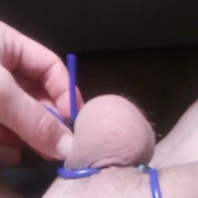 POV Transgirl, First Time Using Sliding Double Sex Ring No Audio