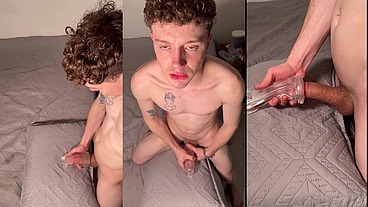 I like stroking my dick with a soft toy