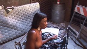 White dude fucks horny ebony pussy