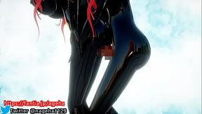 魔乳ホノルルのふたなり密着立ちバック