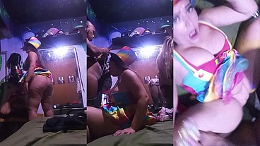 Negão nego catra me comendo gostoso e eu chupei a bucetinha da rebecca