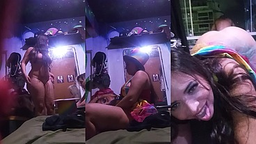 Negão nego catra me comendo gostoso e eu chupei a bucetinha da rebecca