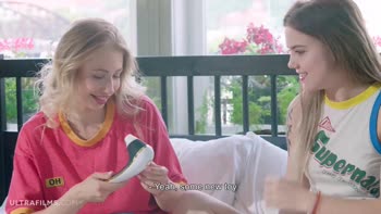 Hazel Dew's Sizzling Lesbian Seduction With Anna Di