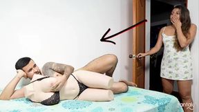 Caught Stepbrother Masturbating - Oops! (Unexpected End)