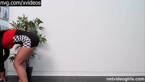 Black GF gets her perfect plump ass pounded during audition