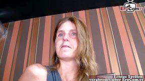 German young housewife next door persuaded to sex casting