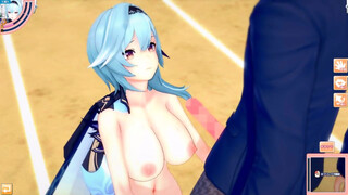 【エロゲーコイカツ！】原神 ユーラ/エウルア3DCG巨乳アニメ動画[Hentai Game Koikatsu! Genshin Eula (Anime 3DCG Video)]