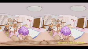 VR180 mmd Towa BlowJob 3d hololive Hentai