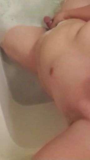 My Chubby Buddy Can’t Resist Stroking His Rock-hard Dick in the Steamy Shower-moaning Loud as He Shoots Out a Thick Load of Cum