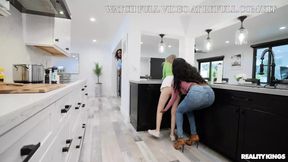 MILF Busts Sneaky Kitchen BJ Reality Kings