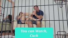 Foot Cuck in a Cage