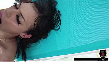 Rome Major Hard Fucks Skinny Sisi Pesos'_ Pussy On A Cot In The Pool!