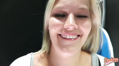 Daddy's luder fucked raw in the department store public anal