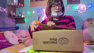 Unboxing my huge dildo