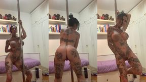 pole dance workout completely naked