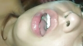 Moaning &#8211; POV homemade clip of amateur brunette Latina slut gets rough anal sex session