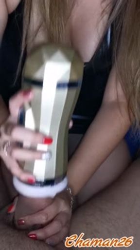 My hot Latina wife plays with my penis and then I fuck her in hot lingerie!