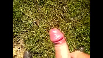 Outside wank/cum