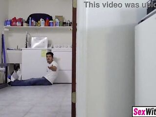 Big dick sexually excited stepbro finally gets to screw stuck teen step sister rough