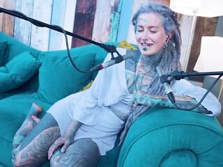 I talk about G - Grattitude- ASMR podcast SFW talking alternative slim beauty dreadlocks tattoo model inked angel