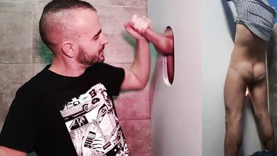 Leo Bulgari is craving for some schlongs through a glory hole