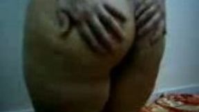 Full figured voluptuous Arab wife of mine fingers her holes with passion