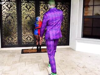 The Joker Unloading In Harley Quinn! Excellent Hawt Sex With Jason Luv And Kali Roses