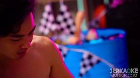 JERKAOKE | Sexy Asian Orgy At Racing School