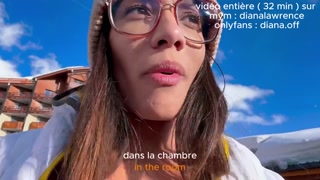 Libertine who a stranger during her ski vacation